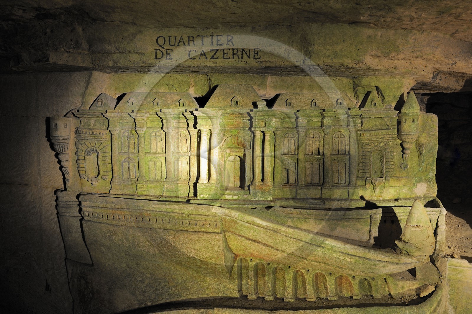 France, Paris (75), les catacombes, sculpture de Port-Mahon