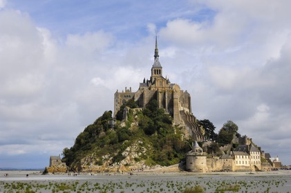 France, Manche (50), Baie du Mont-Saint-Michel, classée Patrimoine Mondial de l'UNESCO, le Mont-Saint-Michel