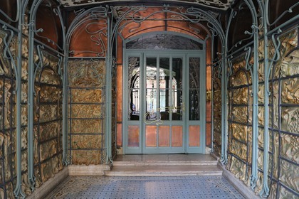 France, Paris (75), le Castel-Beranger, immeuble du 14 rue La Fontaine de style Art Nouveau  par Hector Guimard