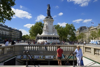 France, Paris (75), place de la République