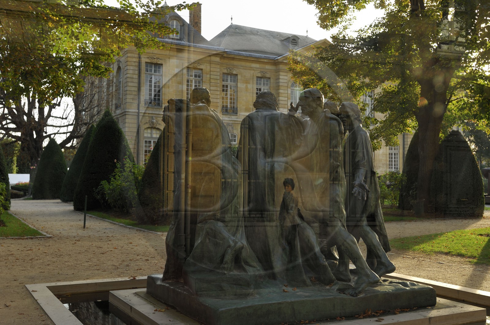 France, Paris (75), le musée Rodin installé dans l' Hotel Biron, le Monument aux Bourgeois de Calais