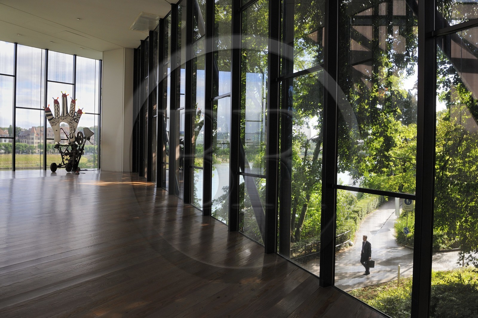 Switzerland, Basel, Tinguely Museum by the architect Mario Botta