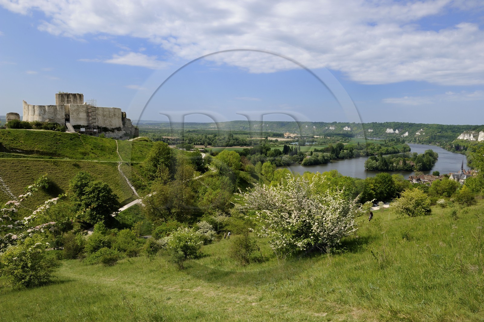 France, Eure (27), Les Andelys, Château-Gaillard, forteresse du XIIe siècle construite par Richard Coeur de Lion