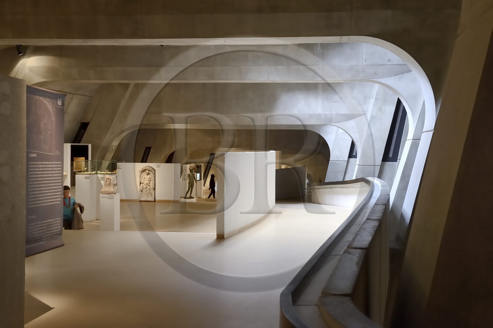 France, Rhone, Lyon, historical site listed as World Heritage by UNESCO, colline de Fourviere, Gallo-Roman Museum of Fourvière built by the architect Bernard Zehrfuss