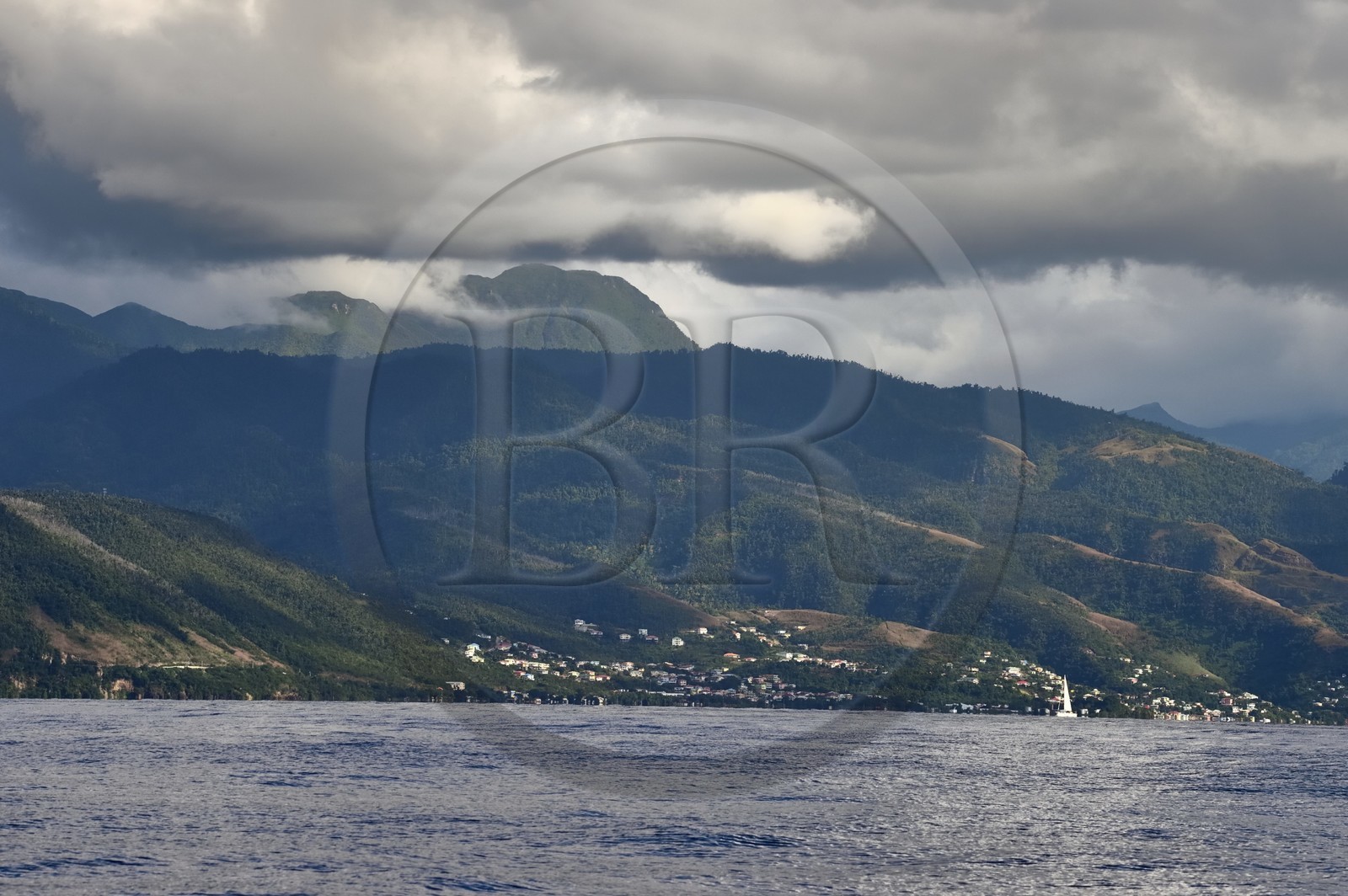 Caraïbes, Ile de la Dominique, la côte Ouest au nord de la capitale Roseau