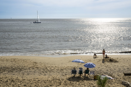 France, Charente-Maritime (17), région de Royan, Saint-Palais-sur-Mer, plage du Platin