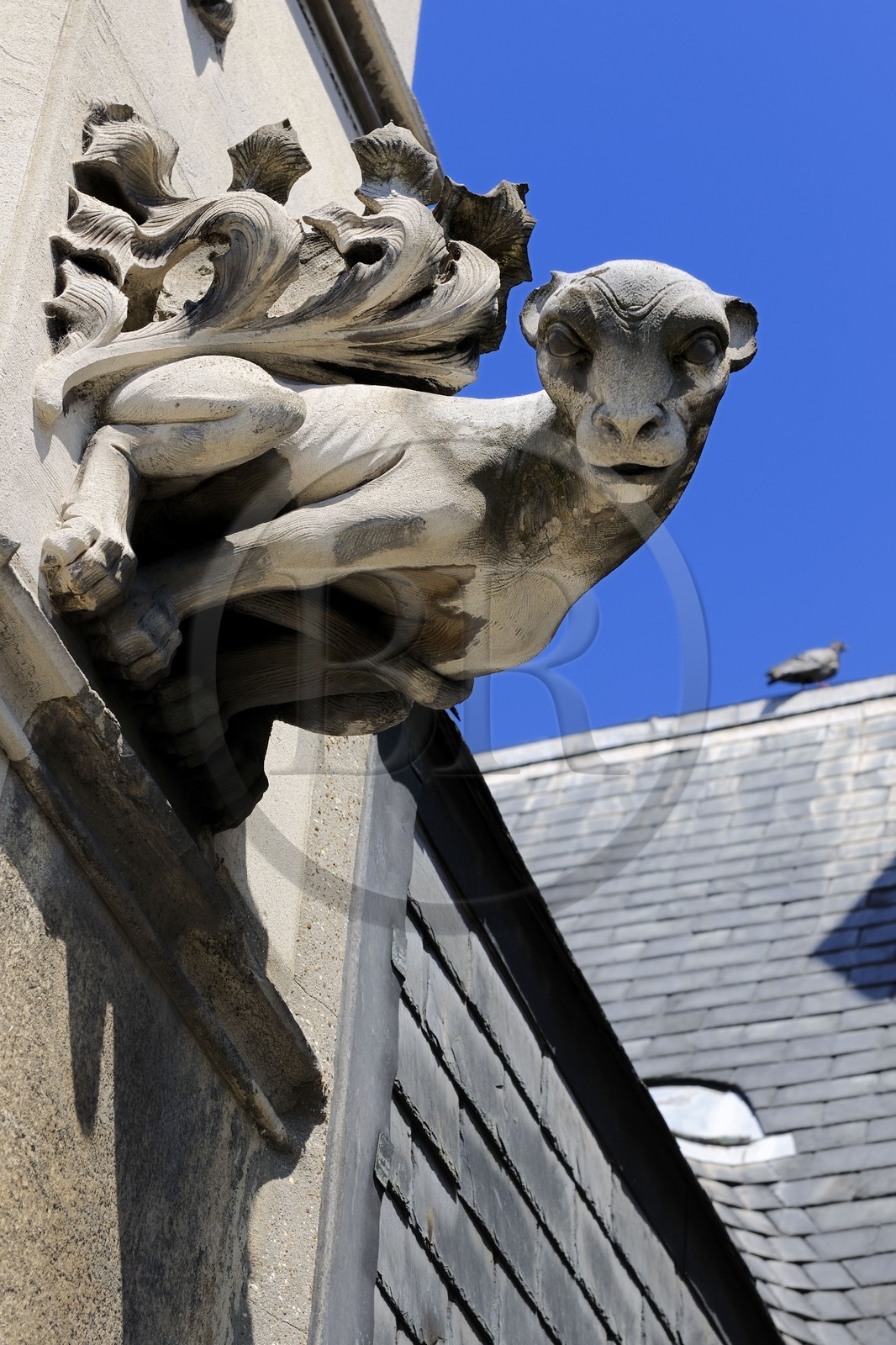 France, Paris, Musee du Moyen-Age (Middle Ages Museum), the former Hotel de Cluny, Chimera