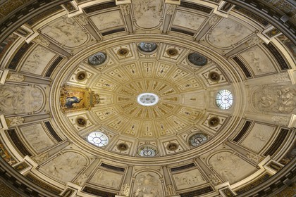 Spain, Andalusia, Seville, the cathedral, listed as World Heritage by UNESCO, Renaissance Dome of the Chapter Hall, first elliptical room built in Europe