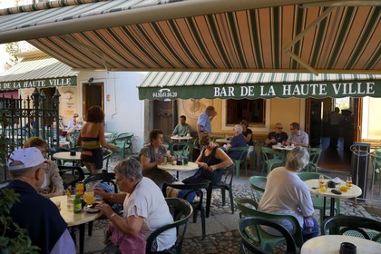 France, Haute Corse, Corte, the Bar de la Haute Ville on the place Gaffori