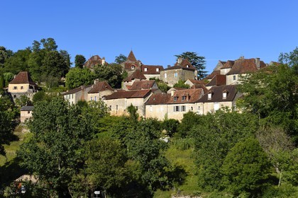 France, Dordogne (24), Périgord Noir, vallée de la Dordogne, Limeuil, labellisé Les Plus Beaux Villages de France