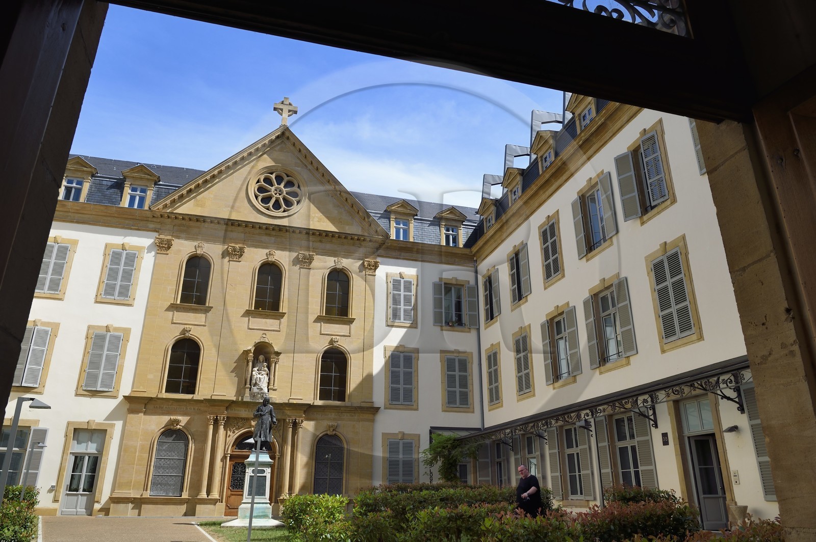 France, Moselle (57), Metz, quartier Sainte Croix, chapelle de la Congrégation des Sœurs de la Charité Maternelle rue Georges Ducrocq