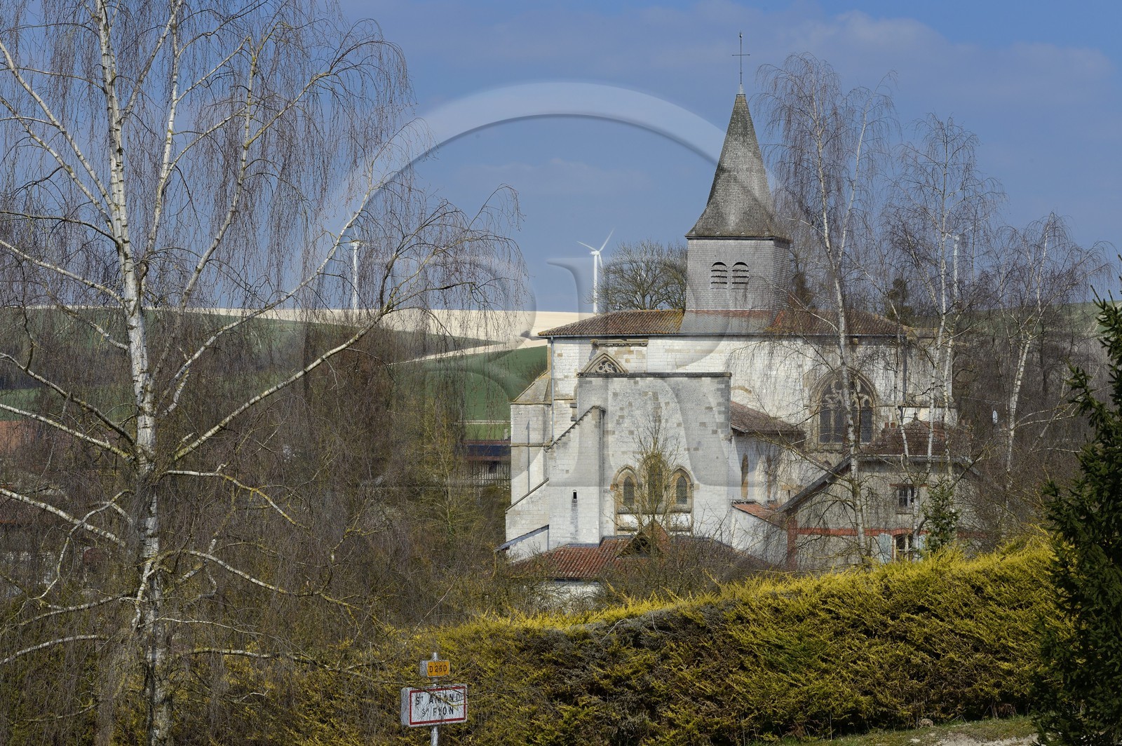 France, Marne (51), village de Saint-Amand-sur-Fion, église Saint-Amand
