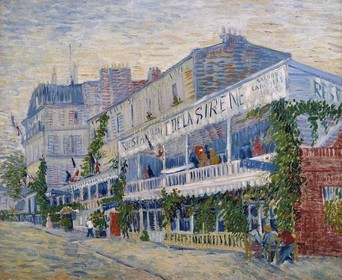 France, Paris, Orsay museum, The Mermaid Restaurant in Asnières (1887) by Vincent Van Gogh