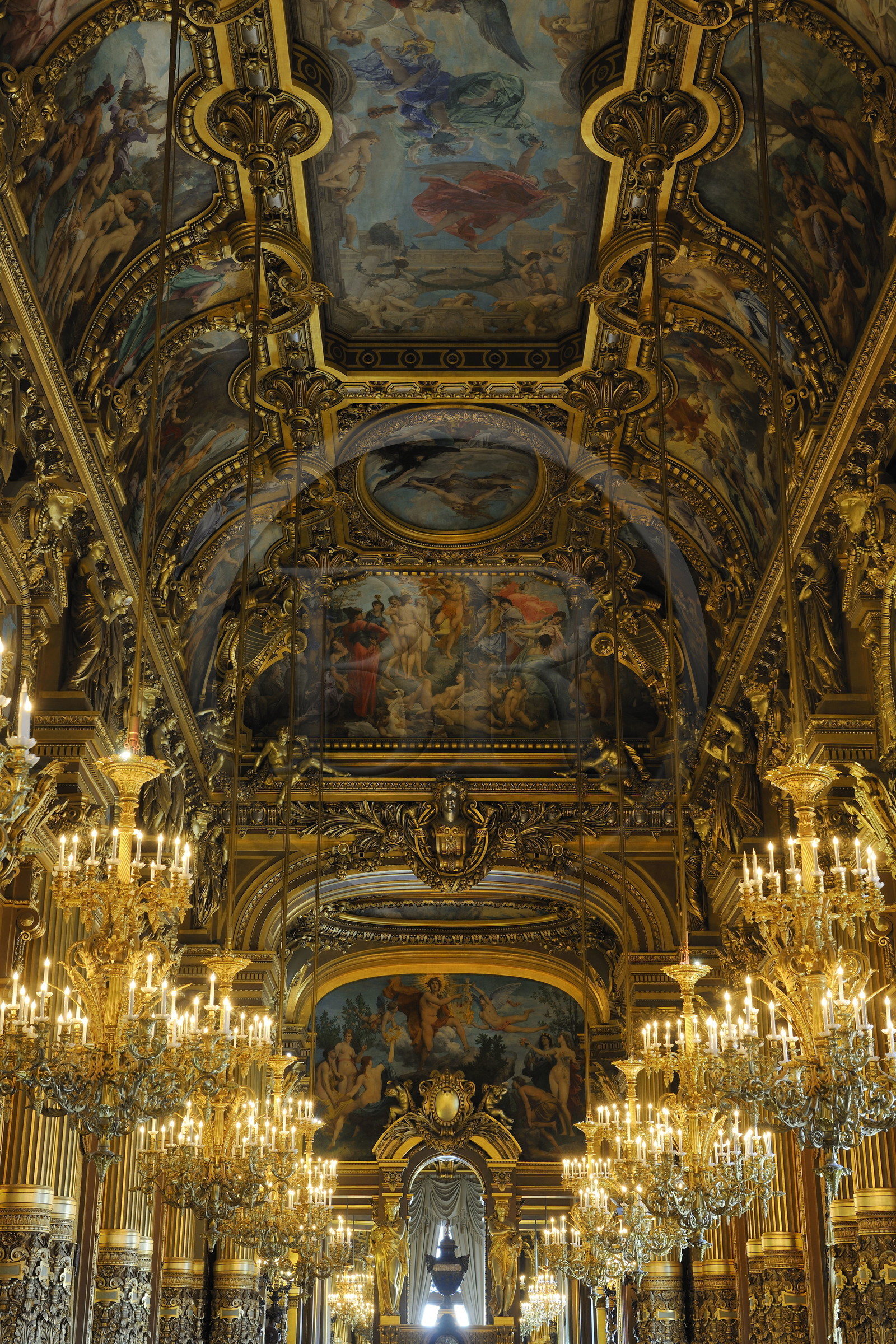 France, Paris (75), l'Opéra Garnier, le Grand Foyer