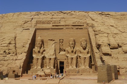 Egypte, Haute Egypte, Nubie, Abou Simbel, site classé Patrimoine Mondial de l'UNESCO, temple de Ramsès II