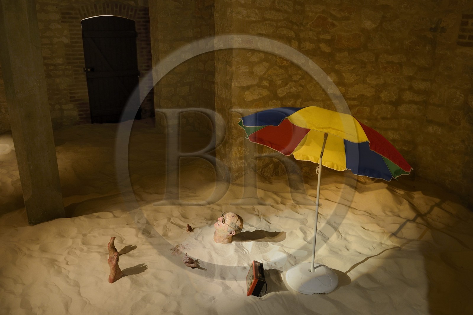 France, Marne (51), Reims, la Villa Demoiselle, Sunbath (2008) d’Enrique Marty