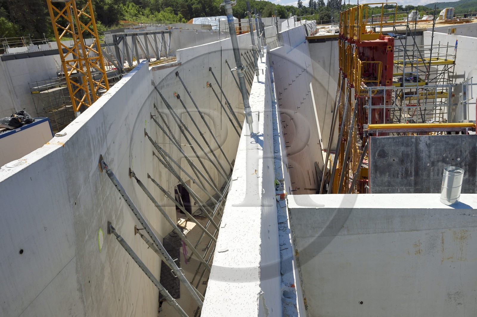 France, Dordogne (24), Montignac, chantier du futur Centre International de l'Art pariétal de Montignac-Lascaux (Lascaux 4)