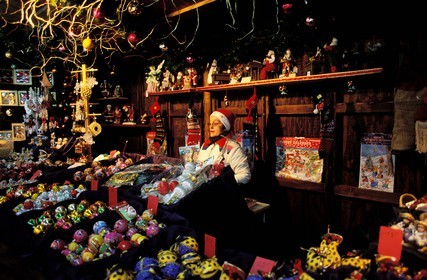 France, Bouches du Rhone, Les Baux de Provence village, labelled Les Plus Beaux Villages de France (The Most Beautiful Villages of France), Christmas market