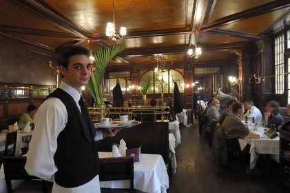 France, Paris (75), la brasserie Flo et sa décoration 1900