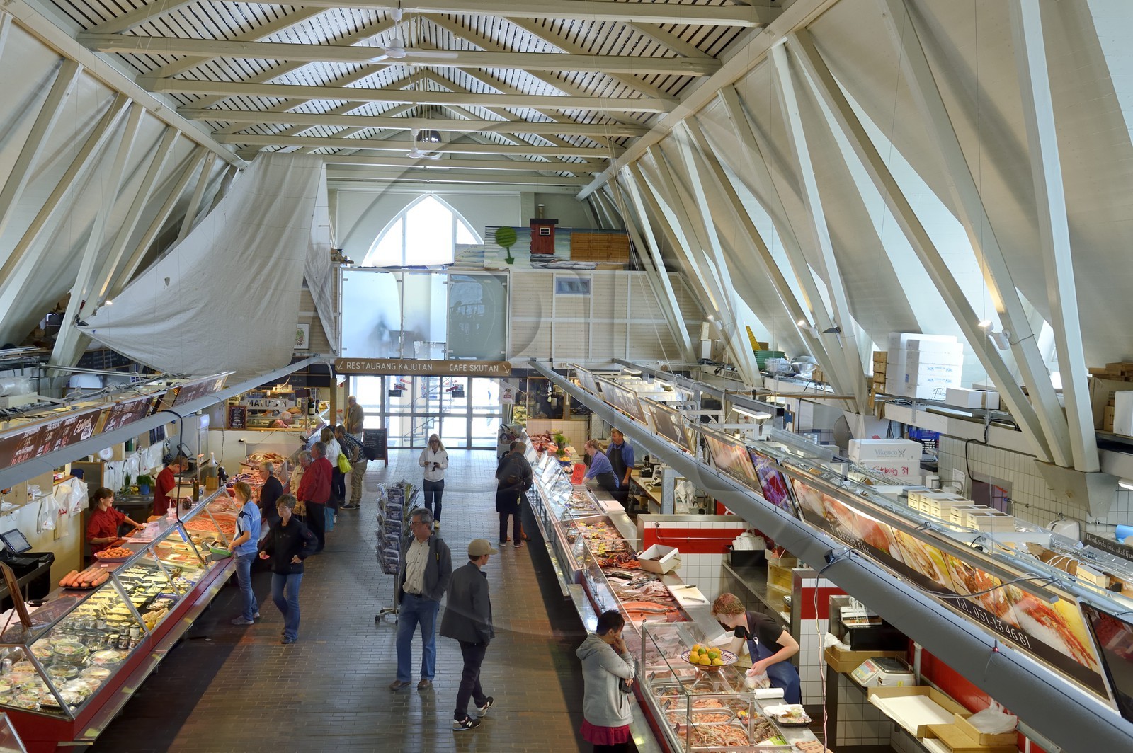 Suède, Västra Götaland, Göteborg (Gothenburg), l'Eglise du poisson (marché de poisson couvert) Feskekörka