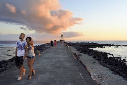 France, Reunion island (French overseas department), Saint Pierre, the southern end of the lagoon of Saint-Pierre at a place called Terre Sainte