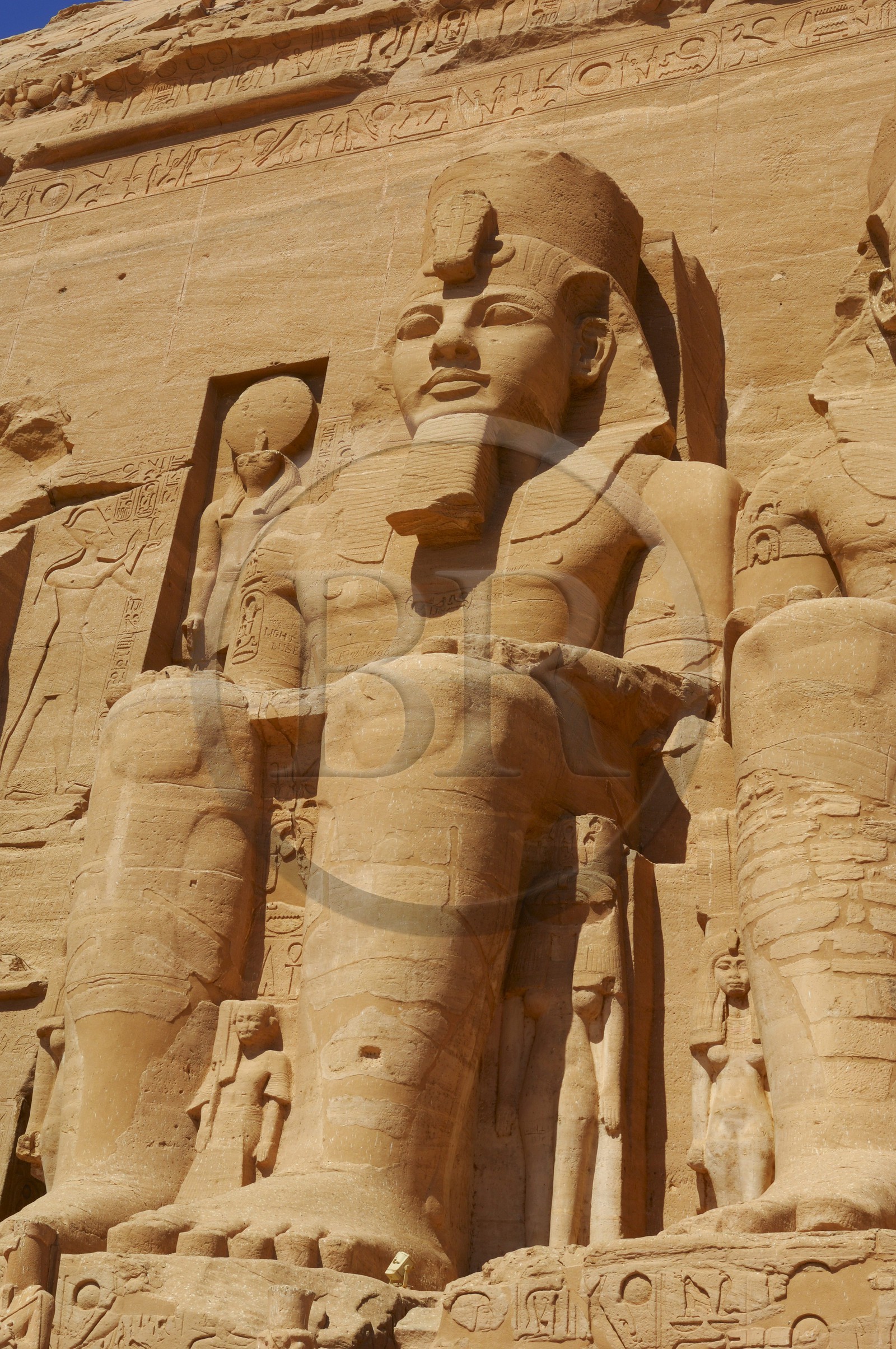 Egypte, Haute Egypte, Nubie, Abou Simbel, site classé Patrimoine Mondial de l'UNESCO, temple de Ramsès II