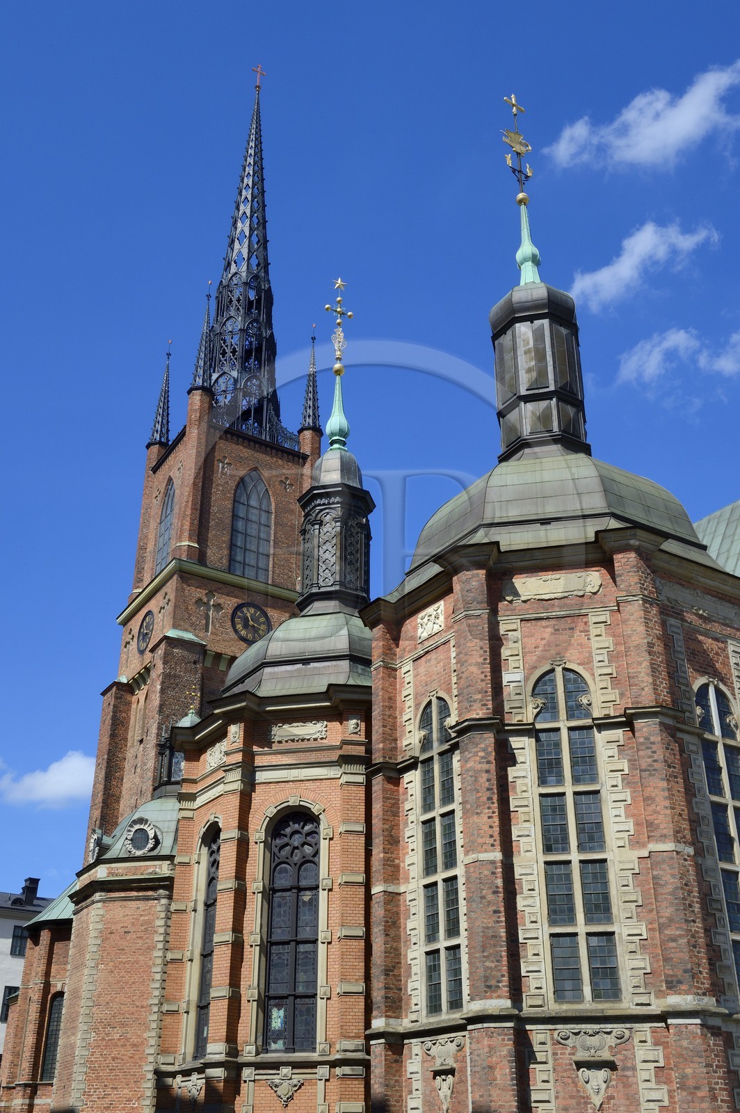Suède, Stockholm, Ile de Riddarholmen, l'église de Riddarholmen (Riddarholmskyrkan)