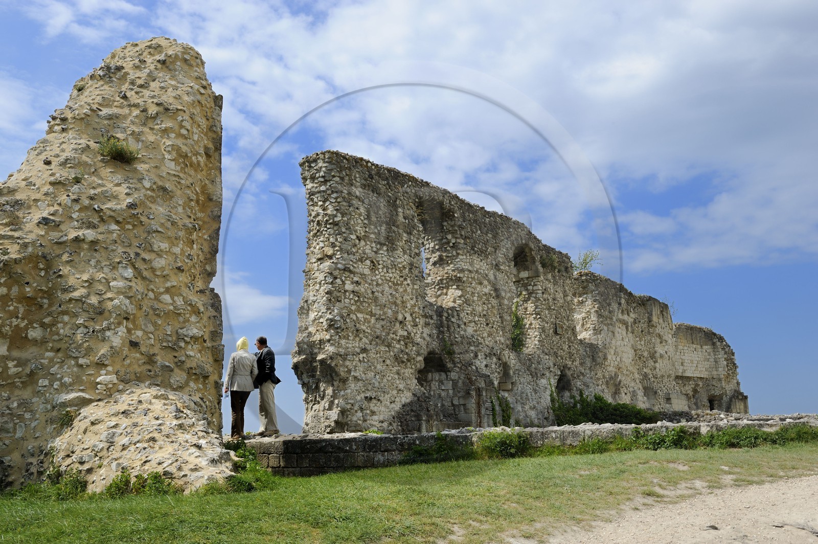 France, Eure (27), Les Andelys, Château-Gaillard, forteresse du XIIe siècle construite par Richard Coeur de Lion