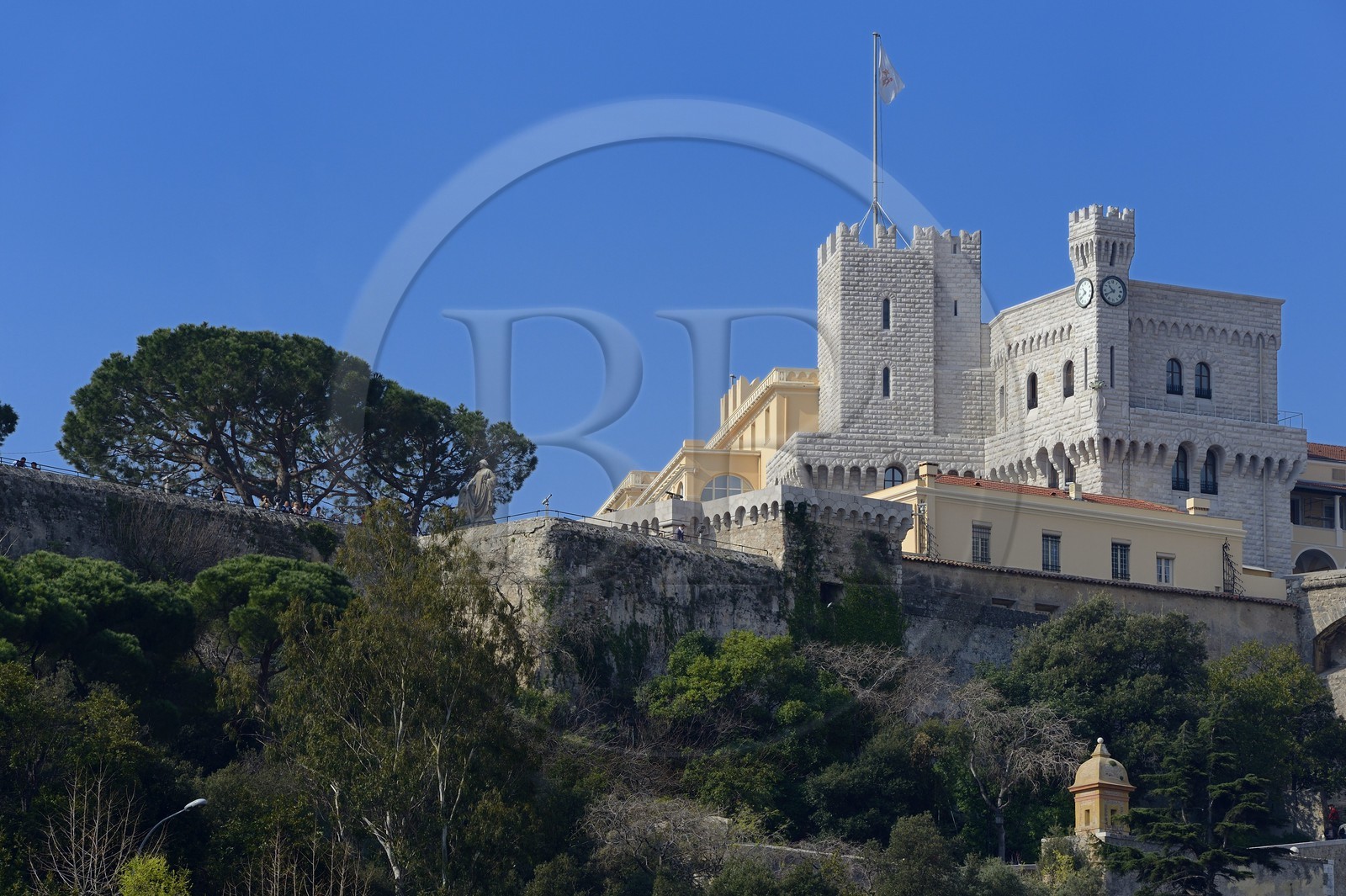 Principauté de Monaco, Monaco, le palais princier sur le Rocher