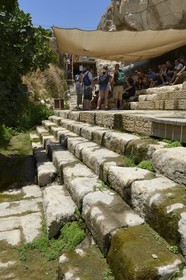 Israel, Jérusalem, ville sainte, vieille-ville classée Patrimoine Mondial de l'UNESCO, Bassin de Silwan, Siloam ou encore Siloé reconstruit sous Herode 1er le Grand