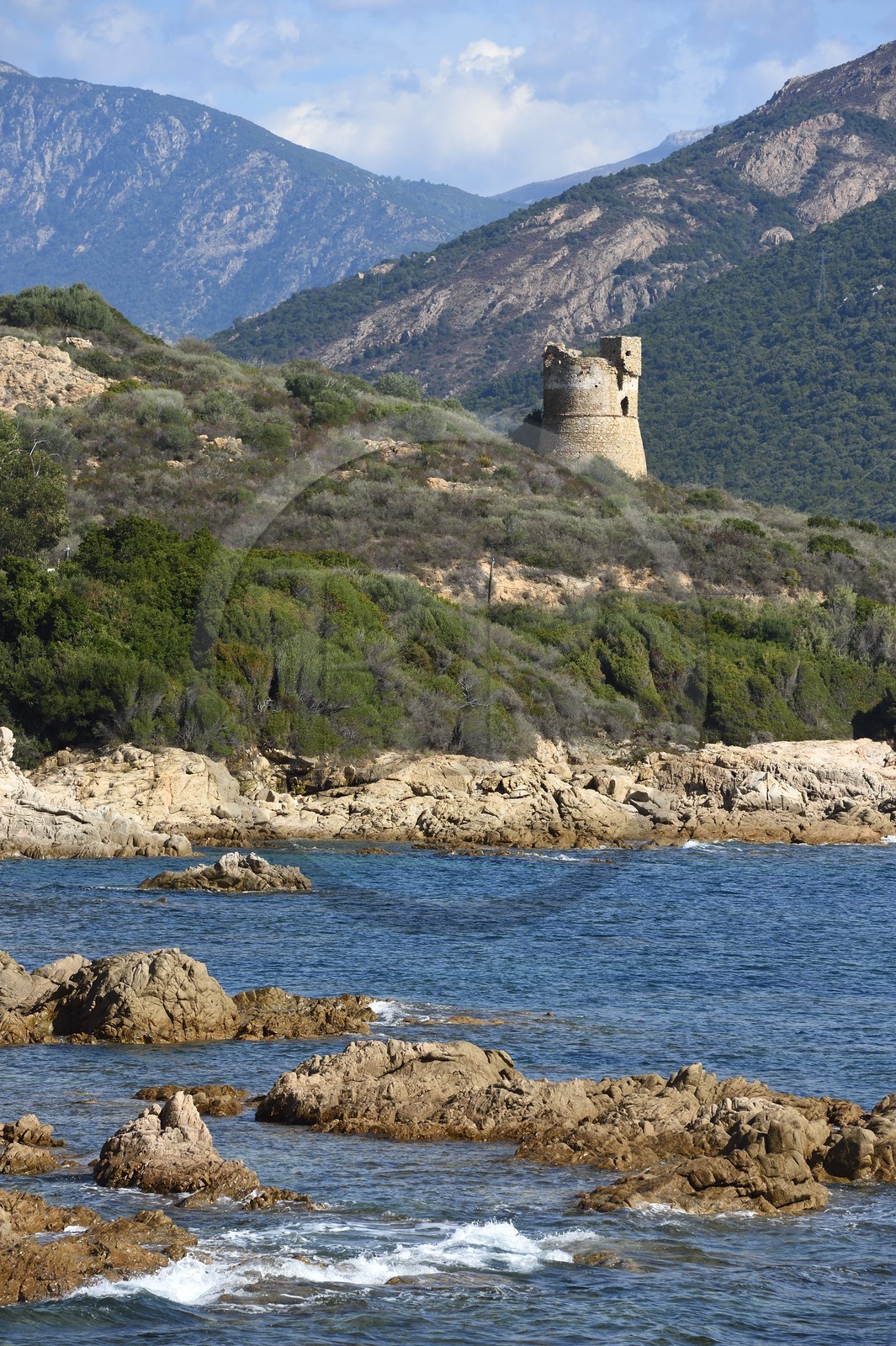 France, Corse du Sud, Sagone genoese tower