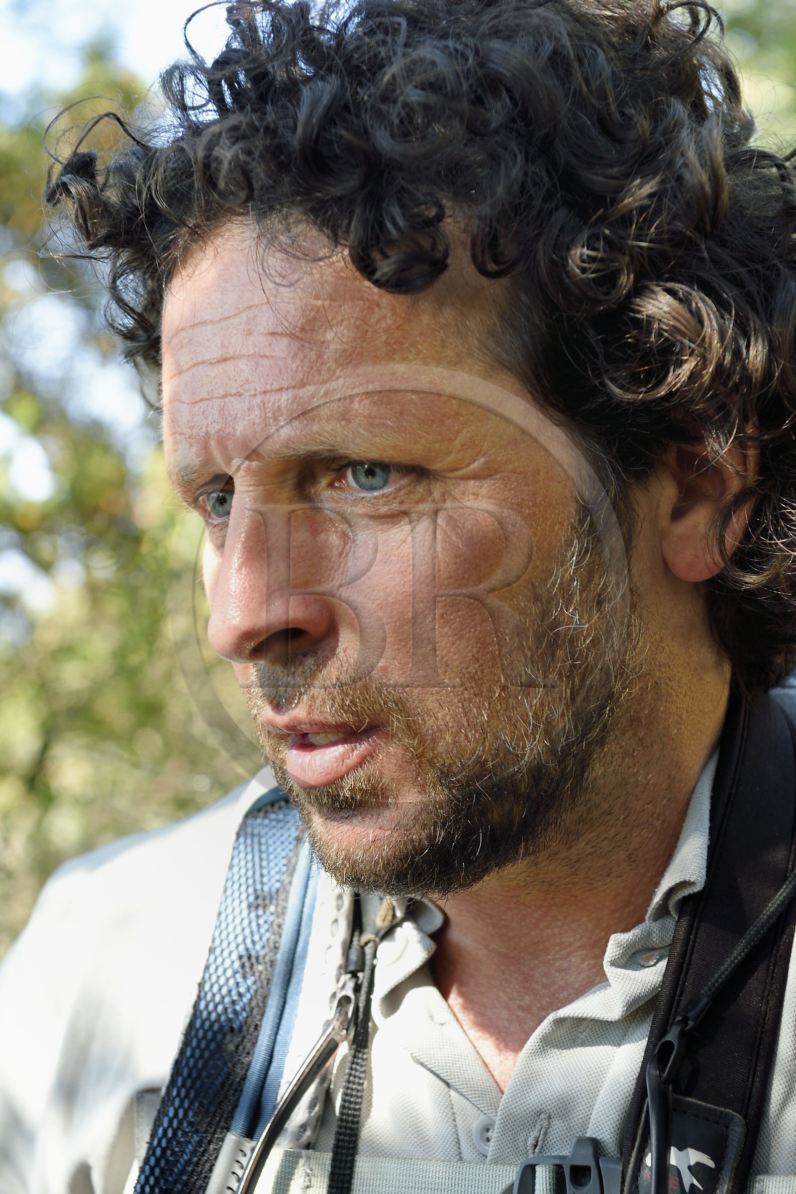 France, Var (83), Iles d'Hyères, Parc national de Port Cros, Ile de Port-Cros, Johann Cerisier, garde moniteur du parc national de Port-Cros en tournée de surveillance