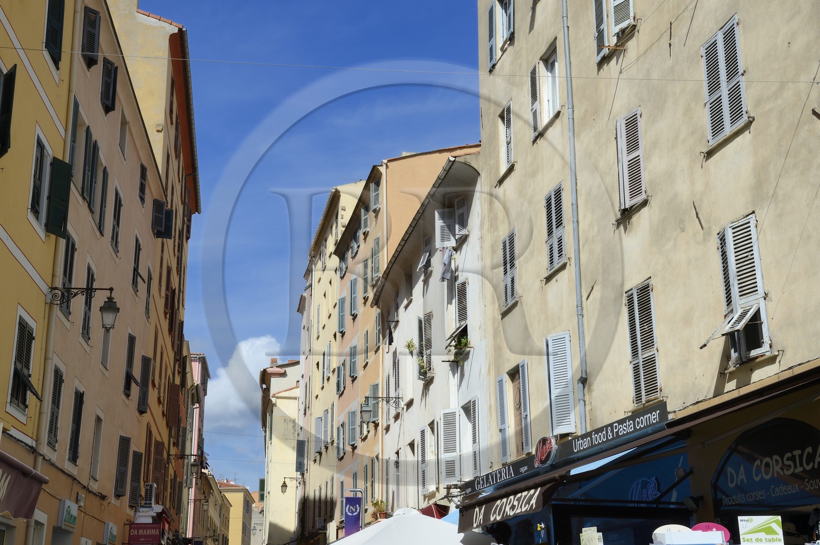 France, Corse-du-Sud (2A), Ajaccio, la rue du Cardinal Fesch