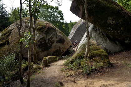France, Finistère (29), parc naturel régional d'Armorique, Huelgoat, chaos granitique de la forêt du Huelgoat