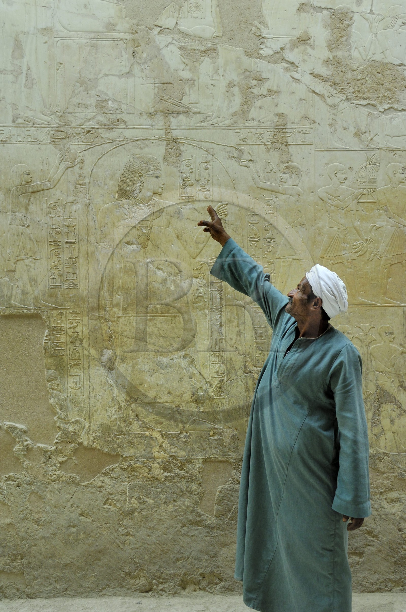 Egypte, Haute Egypte, vallée du Nil, environs de Louxor, nécropole thébaine classée Patrimoine Mondial de l'UNESCO, Thèbes Ouest, tombes des nobles, la tombe de Ramose