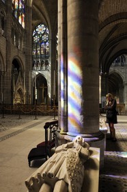France, Seine-Saint-Denis (93), Saint-Denis, la basilique de Saint-Denis, gisant de Robert II d' Artois dit l'Enfant
