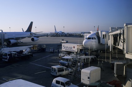 France, Val d'Oise, Roissy airport, boarding