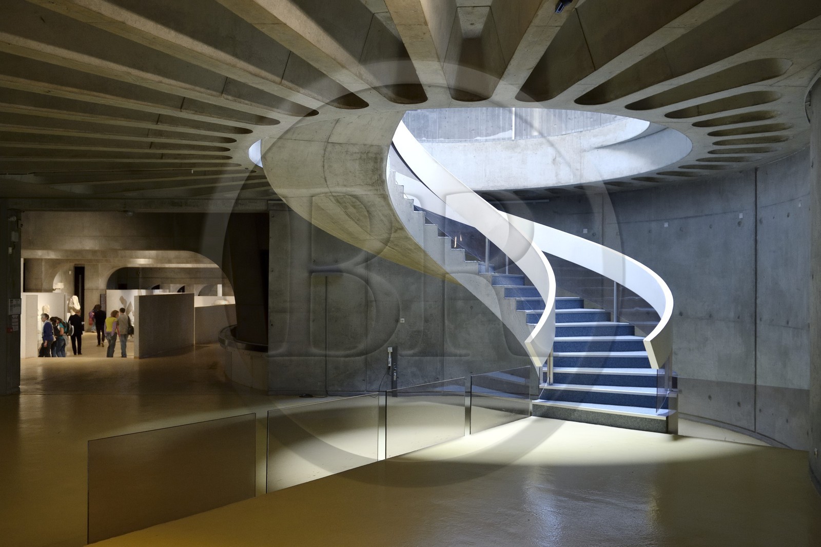 France, Rhône (69), Lyon, site historique classé Patrimoine Mondial de l'UNESCO, colline de Fourvière, musée gallo-romain de Fourvière construit par l’architecte Bernard Zehrfuss