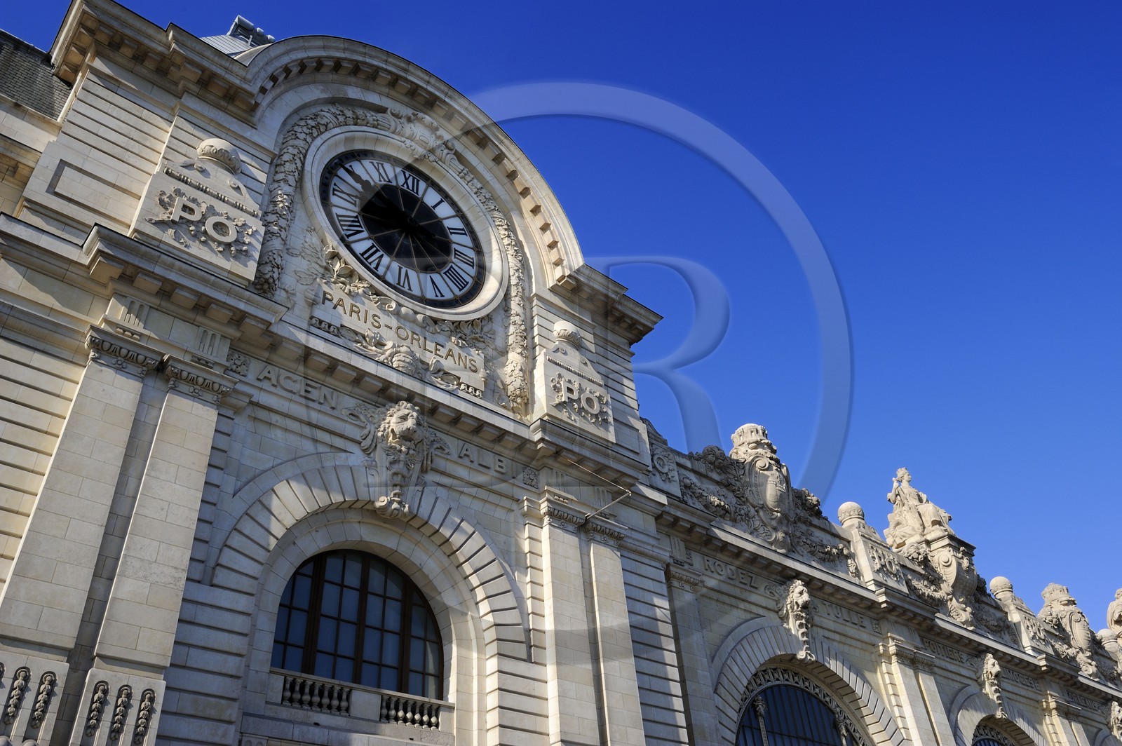 France, Paris (75), rive gauche, le musée National d'Orsay, aménagé dans l'ancienne Gare d'Orsay (1898), l'Horloge