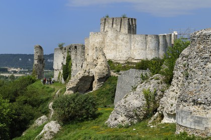 France, Eure (27), Les Andelys, Château-Gaillard, forteresse du XIIe siècle construite par Richard Coeur de Lion