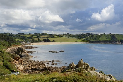 France, Finistère (29), Baie de Morlaix, Pointe de Diben, plage du Guerzit