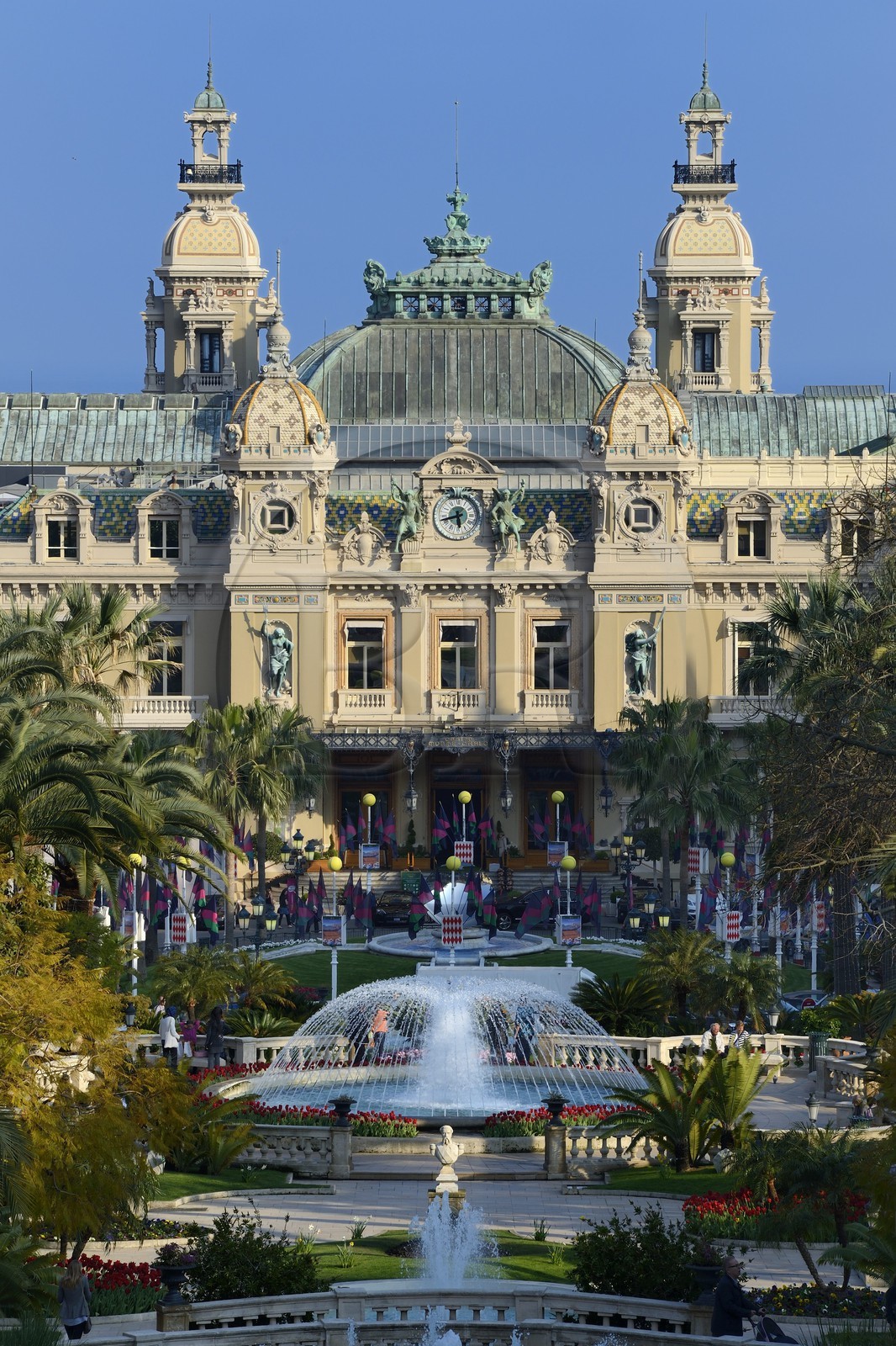 Principauté de Monaco, Monaco, Monte-Carlo, Société des Bains de Mer de Monaco, place du casino, le casino, Mention obligatoire : Société des Bains de Mer de Monaco