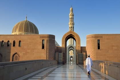 Sultanat d'Oman, Mascate, la Grande Mosquée du Sultan Qaboos (Qabus)