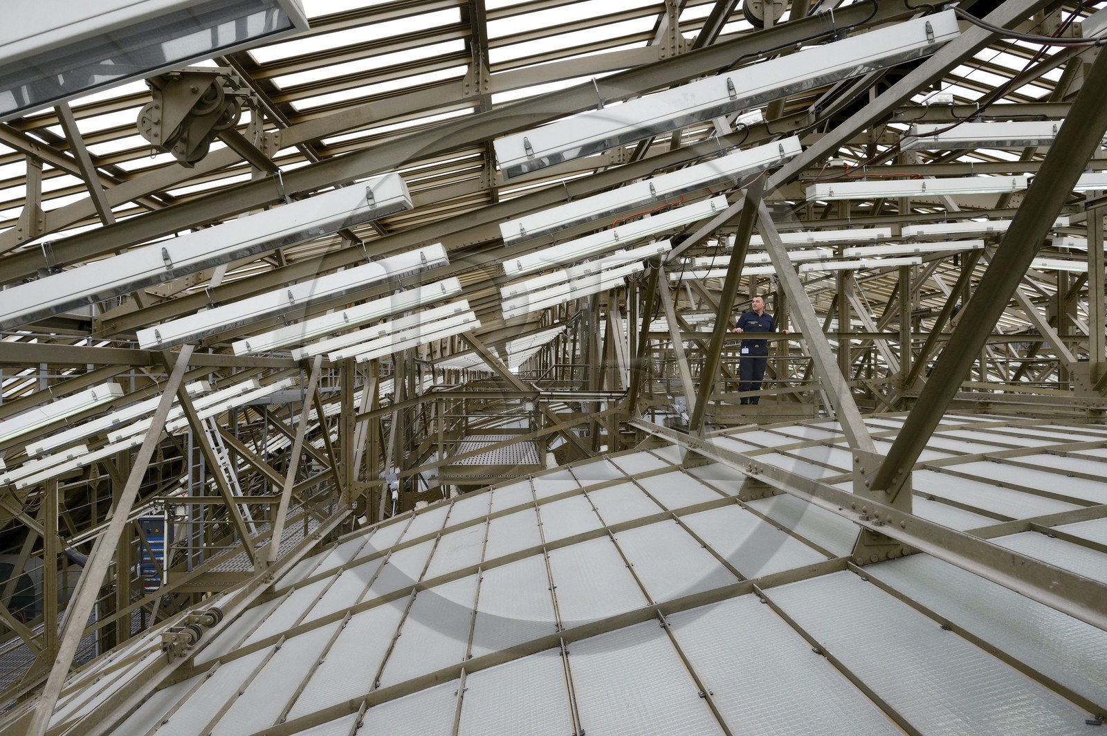 France, Paris (75), musée d'Orsay, les combles aussi appelées double peau au dessus de l'ancienne gare