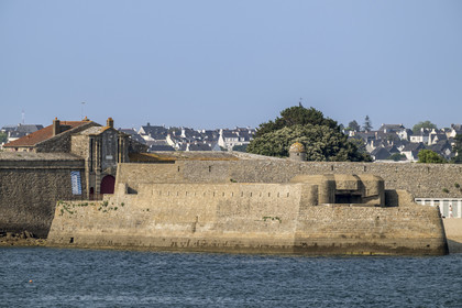 France, Morbihan (56), Port-Louis, la citadelle de Port-Louis remaniée par Vauban à l'entrée de la rade de Lorient, musée de la Compagnie des Indes