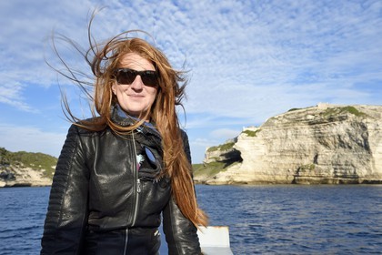 France, Corse du Sud, Bonifacio, Raphaelle Maserati, fisherman and guide