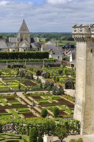France, Indre-et-Loire (37), Vallée de la Loire classée patrimoine mondial de l'UNESCO, Villandry, le château de Villandry et ses jardins, propriété d'Henri et Angélique Carvallo
