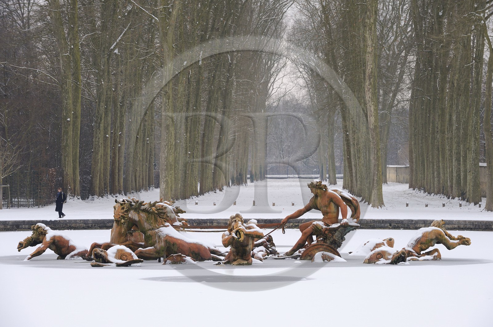 France, Yvelines, Chateau de Versailles, listed as World Heritage by UNESCO, Apollo Basin by Tuby with the Apollo's Cart