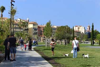 France, Alpes-Maritimes (06), Nice, la Promenade du Paillon