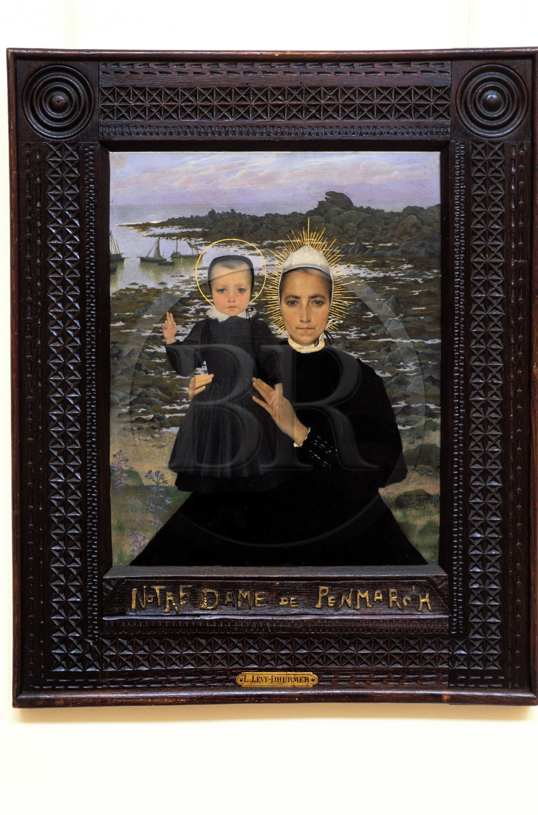 France, Finistère (29), Quimper, Musée des Beaux Arts, bretonne portant sa coiffe